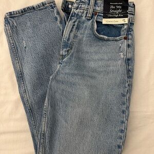 Abercrombie & Fitch 90s High Rise Straight Jeans